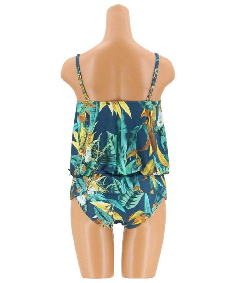 San-ai Resort（三愛水着楽園） 【Coral veil】Lily Garden　ガウチョ 3点セット 9号/11号 