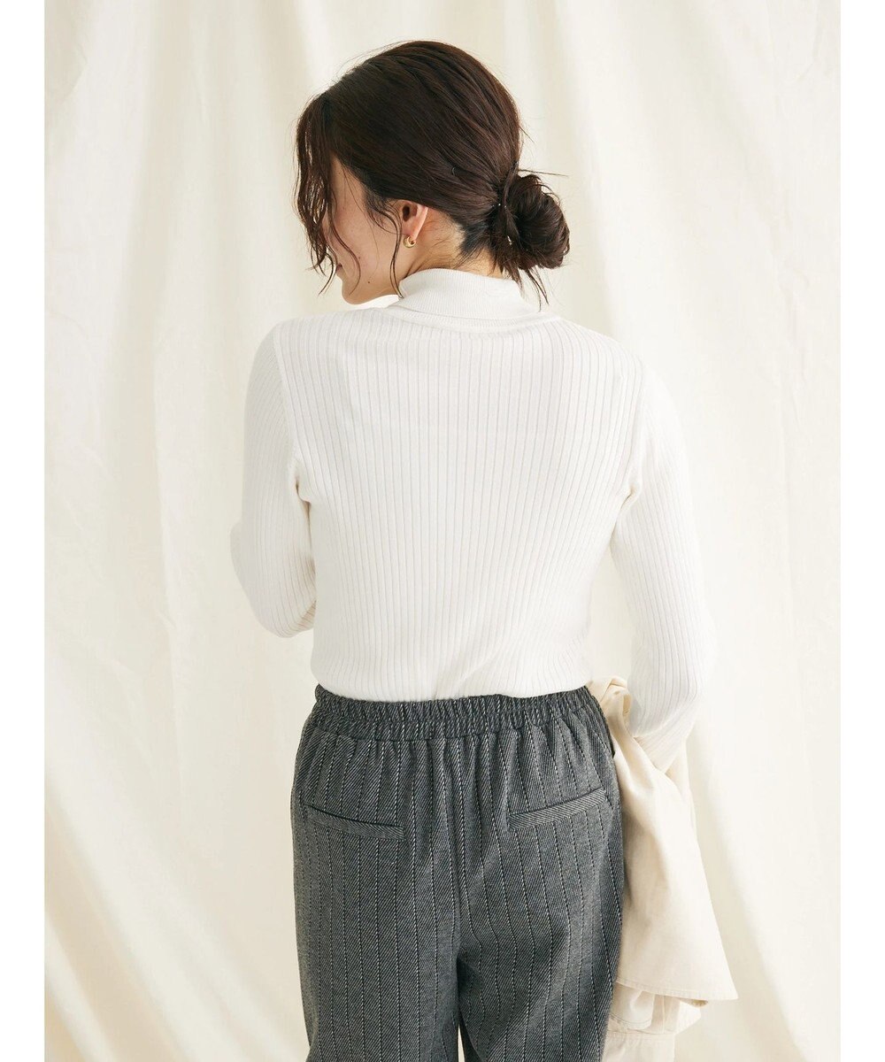 CRAFT STANDARD BOUTIQUE ウォッシャブルリブタートルニットプルオーバー 