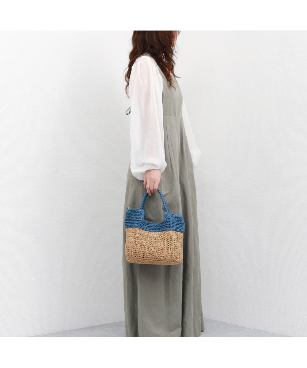 UNBILLION カシュカシュ cachecache / 切り替え編みクロッシェ2wayミニトート 
