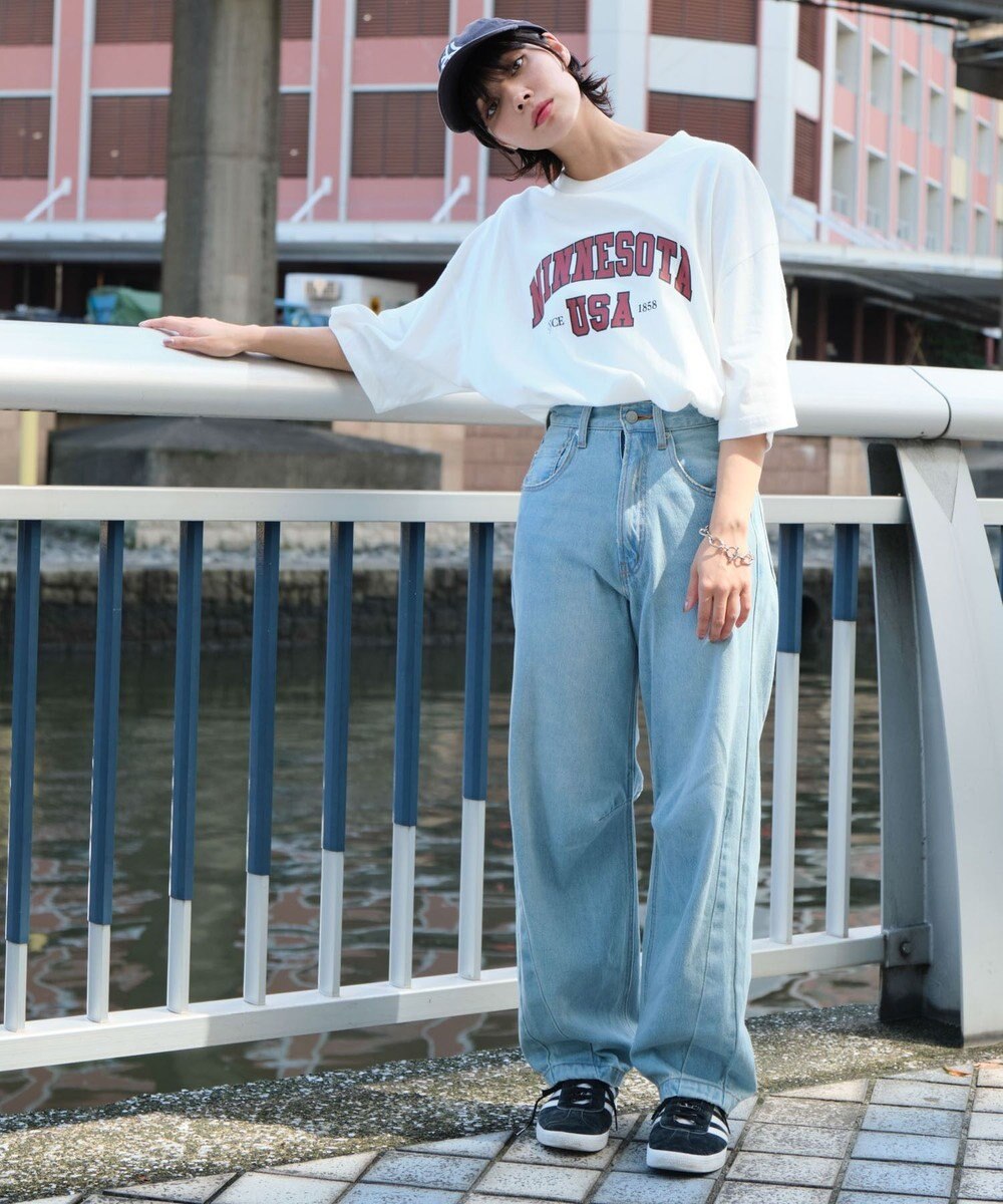 WEGO 【ユニセックス着用ITEM】カレッジロゴプリントT（SS） 