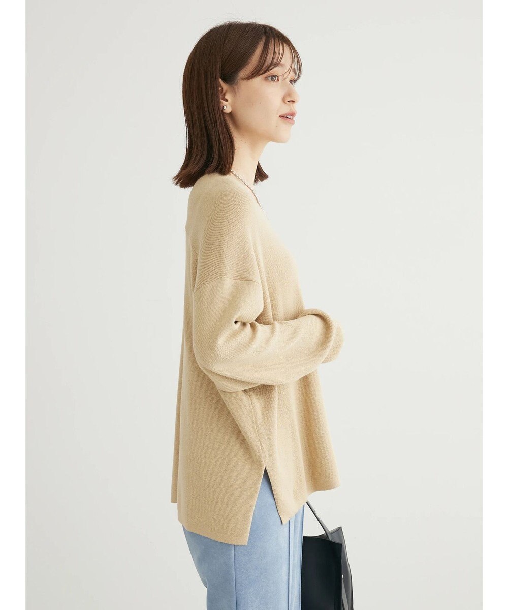 Green Parks 洗える　ミラノリブ編みニットプルオーバー 