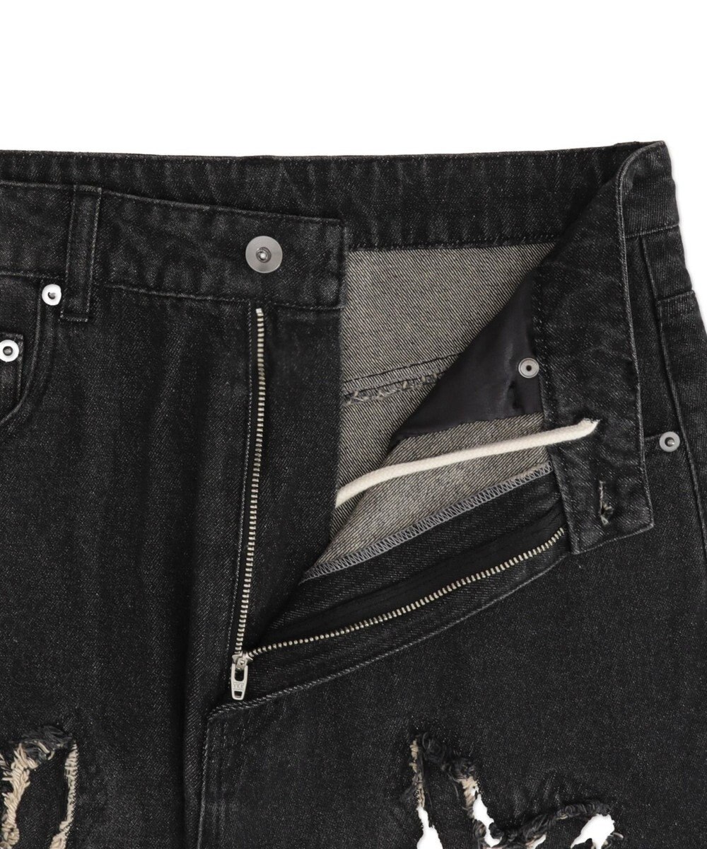 WEGO 【ユニセックス着用ITEM】フリンジデニムパンツ 