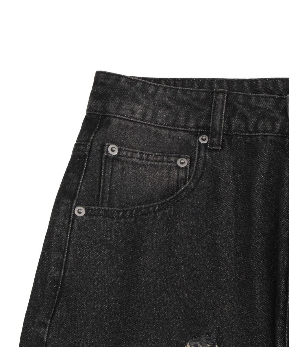 WEGO 【ユニセックス着用ITEM】フリンジデニムパンツ 