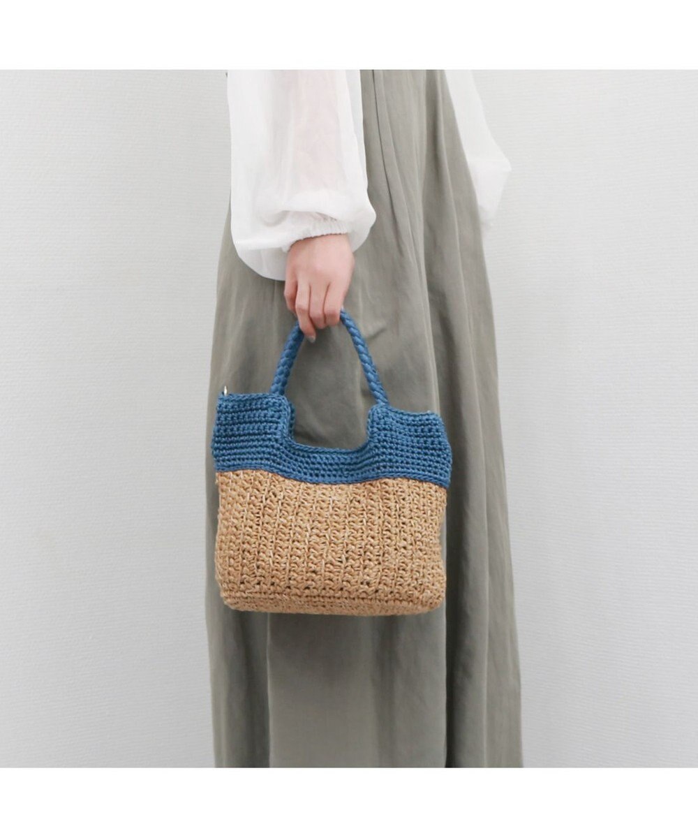 UNBILLION カシュカシュ cachecache / 切り替え編みクロッシェ2wayミニトート 