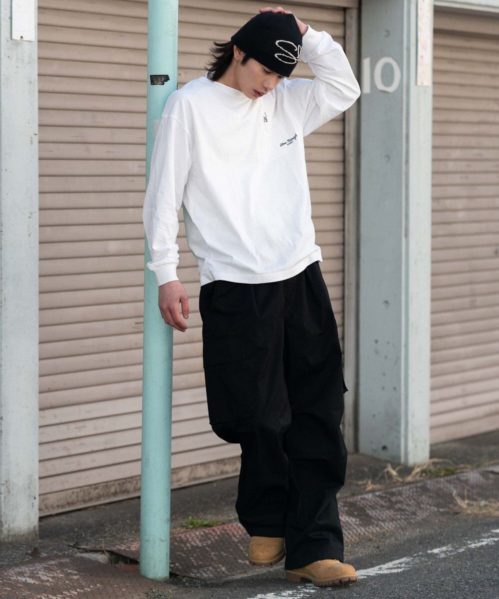 WEGO ポケット刺繍BIG　T（長袖） 