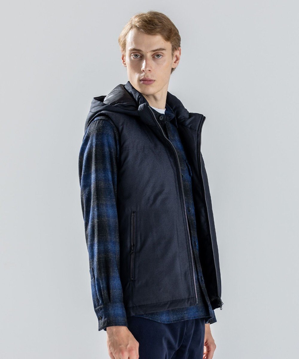 JOSEPH HOMME 【新素材】ライトラスターシャンブレー　ダウンベスト 