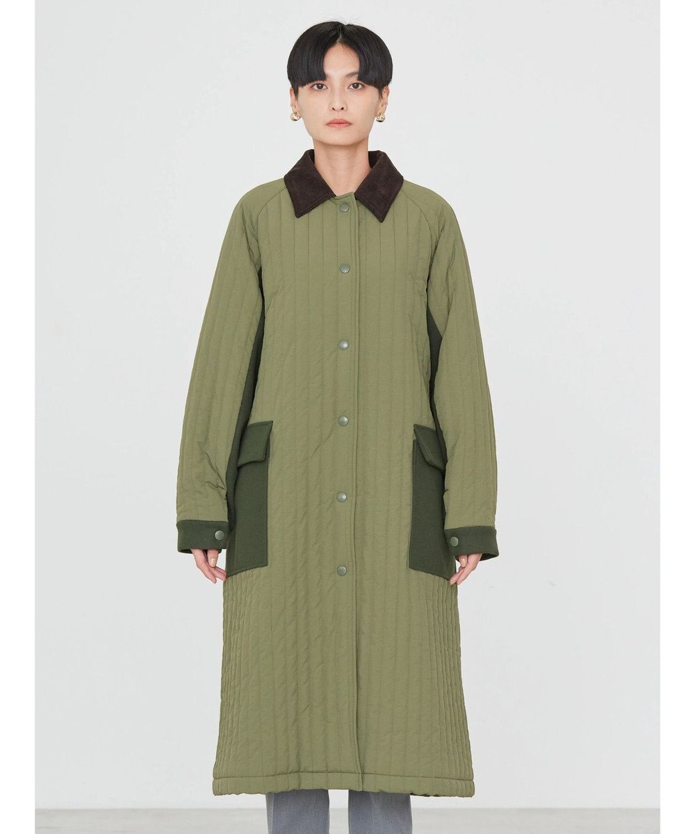 AMERICAN HOLIC キルポカ異素材Ｍｉｘロングコート 