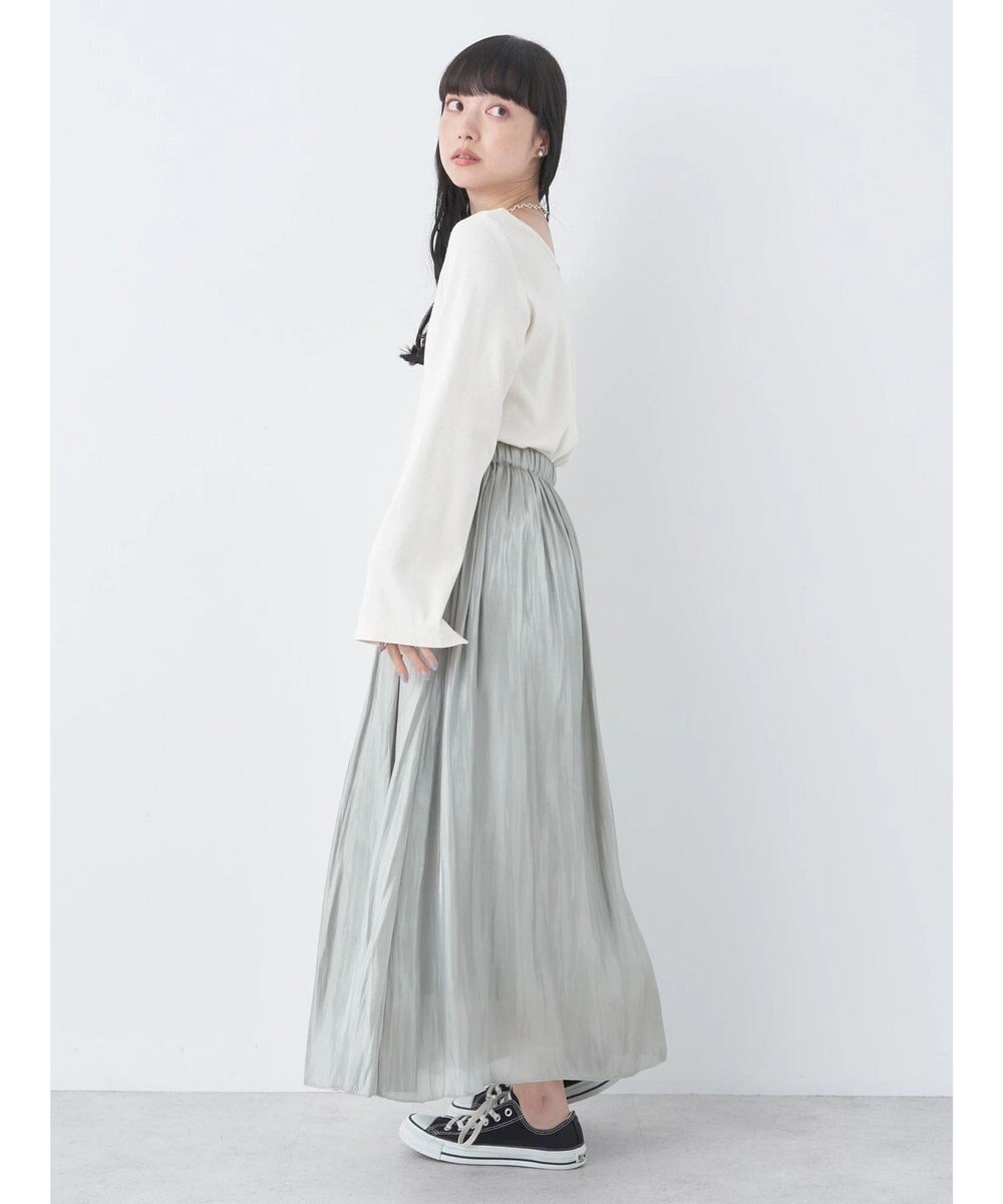 earth music&ecology シャイニーギャザースカート 