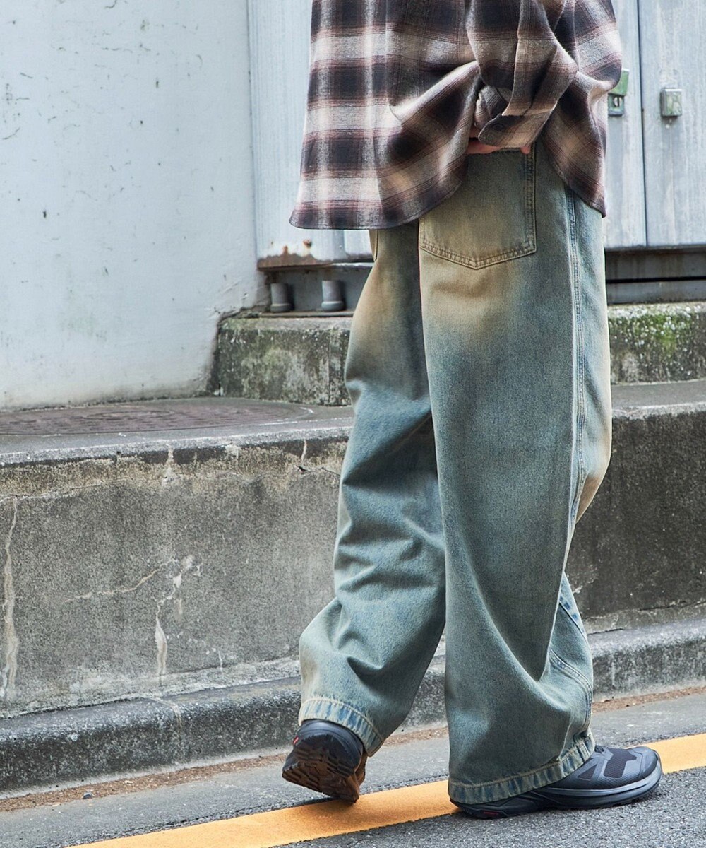 WEGO イージーバレルレッグデニムパンツ2 