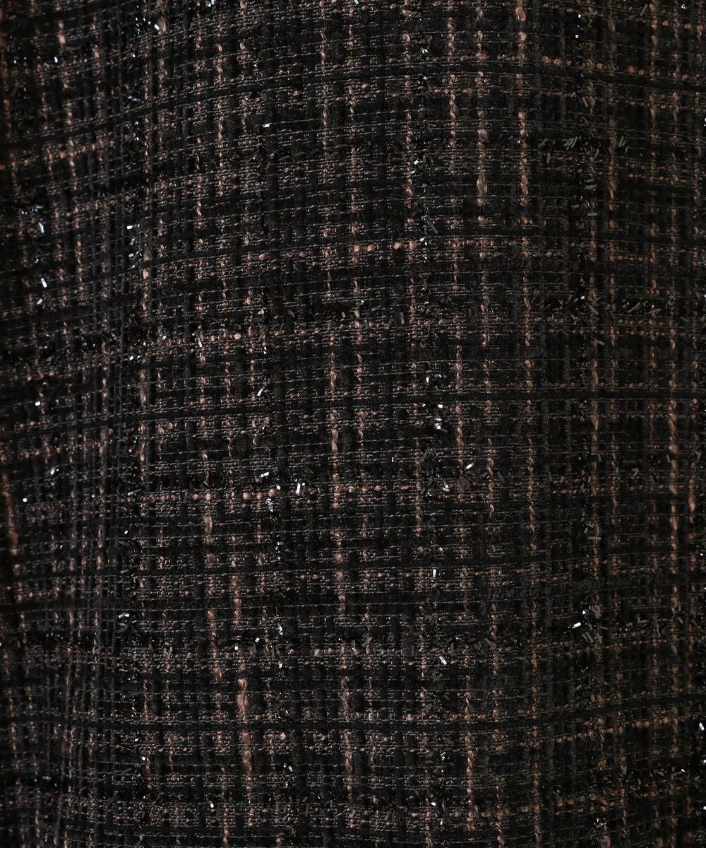 Green Parks ラメツィードペプラムベスト 