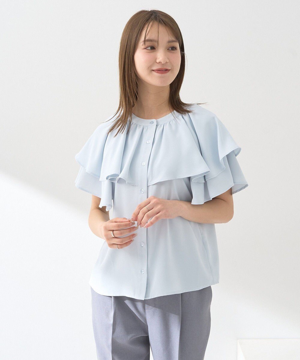 earth music&ecology ケープブラウス 