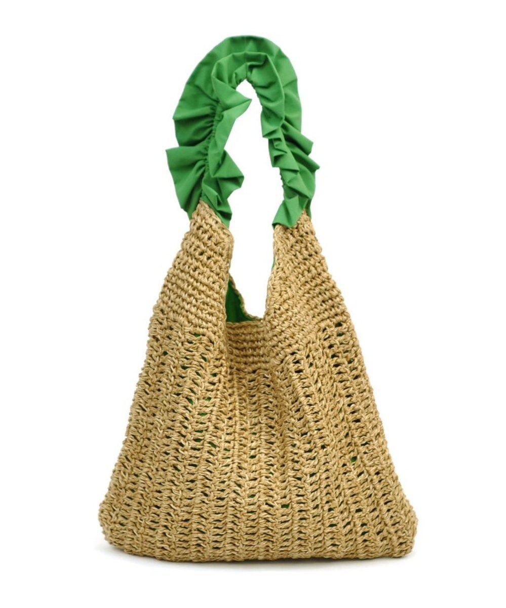 UNBILLION cachecache フリルワンハンドルペーパー手編みトート 