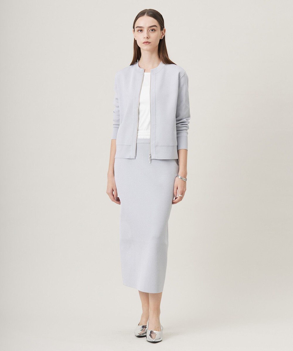 ICB 【洗える】コットンポリエステルスムース ニットスカート 