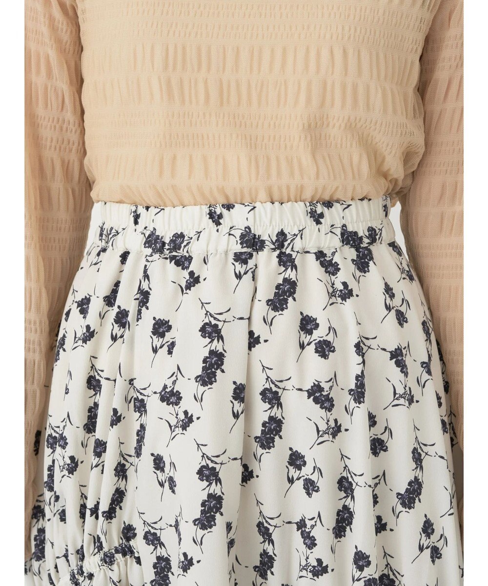 earth music&ecology ドロストギャザーフレアスカート 