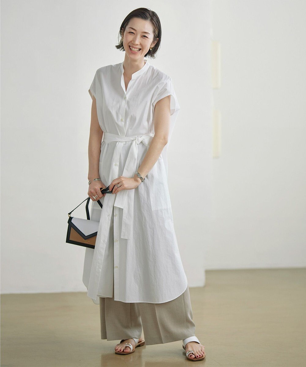 自由区 【イージーケア/セットアップ対応】サマーセットアップ ワイドパンツ 