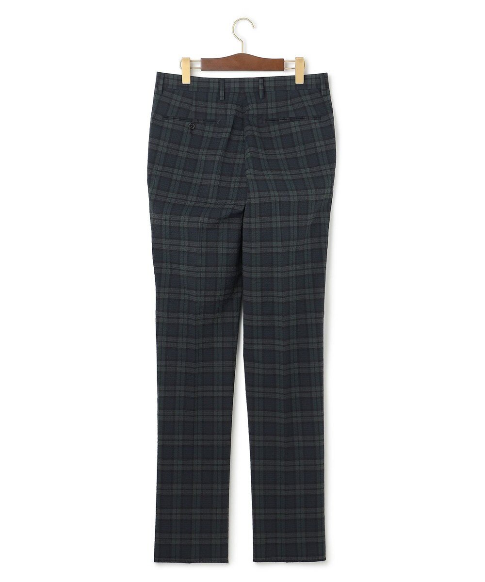 J.PRESS MEN クールマックスサッカー ステムテーパードパンツ 