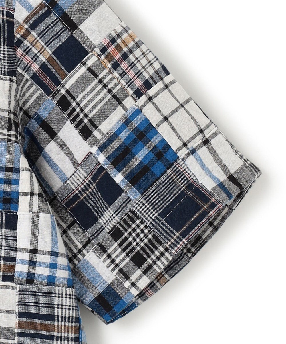 J.PRESS MEN パッチワーク プルオーバーシャツ 