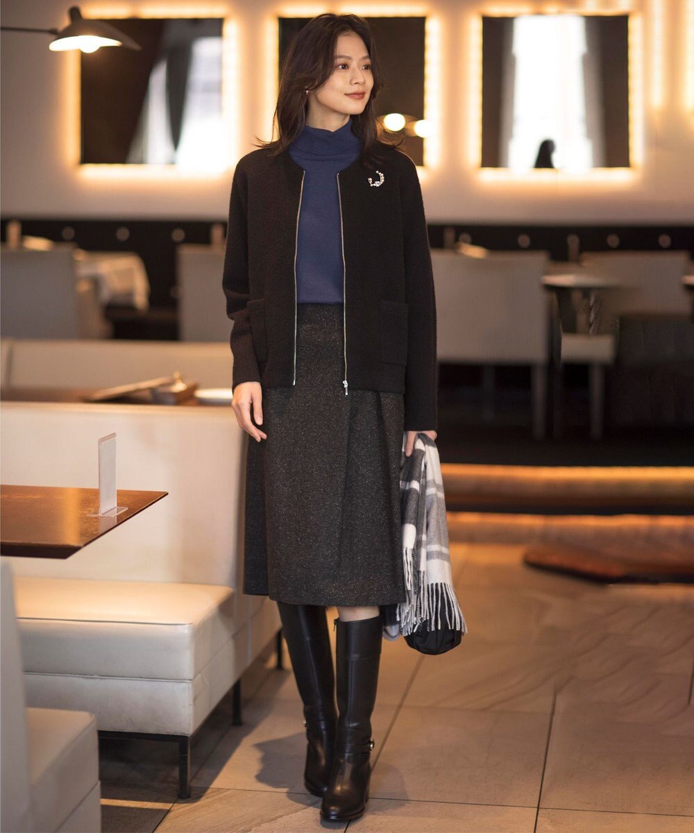 J.PRESS LADIES シルクネップ ツイード スカート 