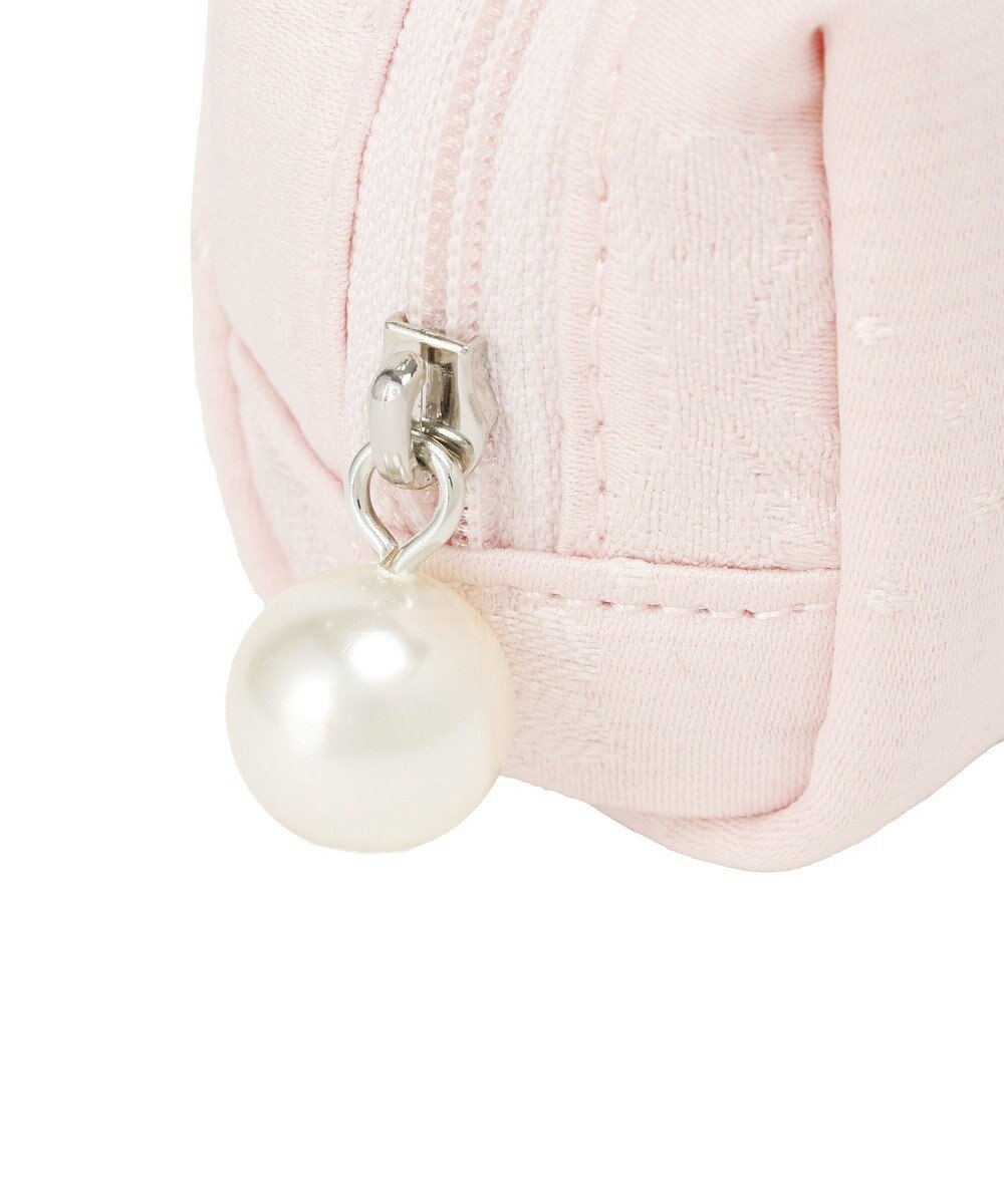 Maison de FLEUR リボンジャカードパールビジューロングポーチ 