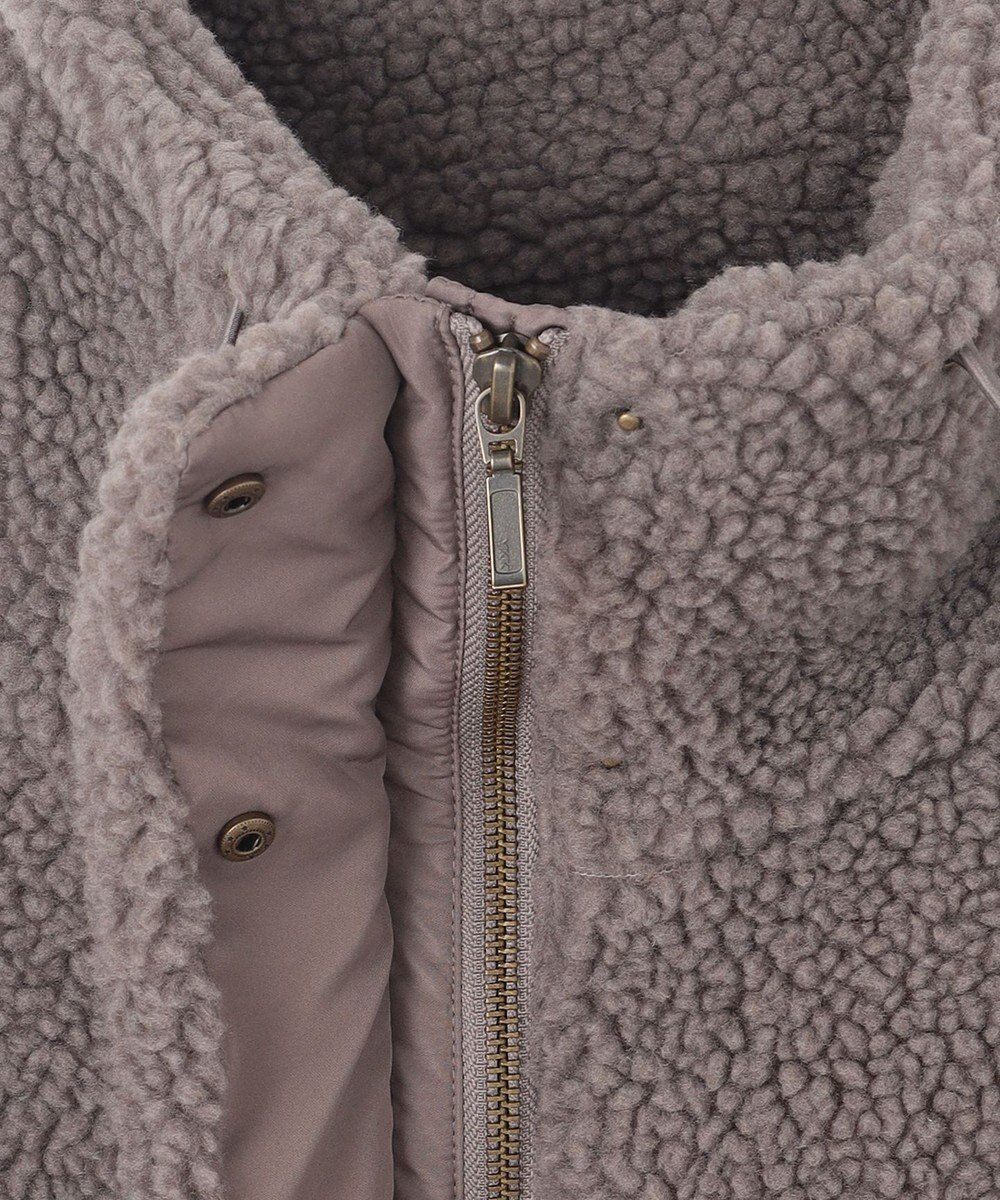 ANY 【洗濯機可能】ボアスタンドカラーブルゾン 