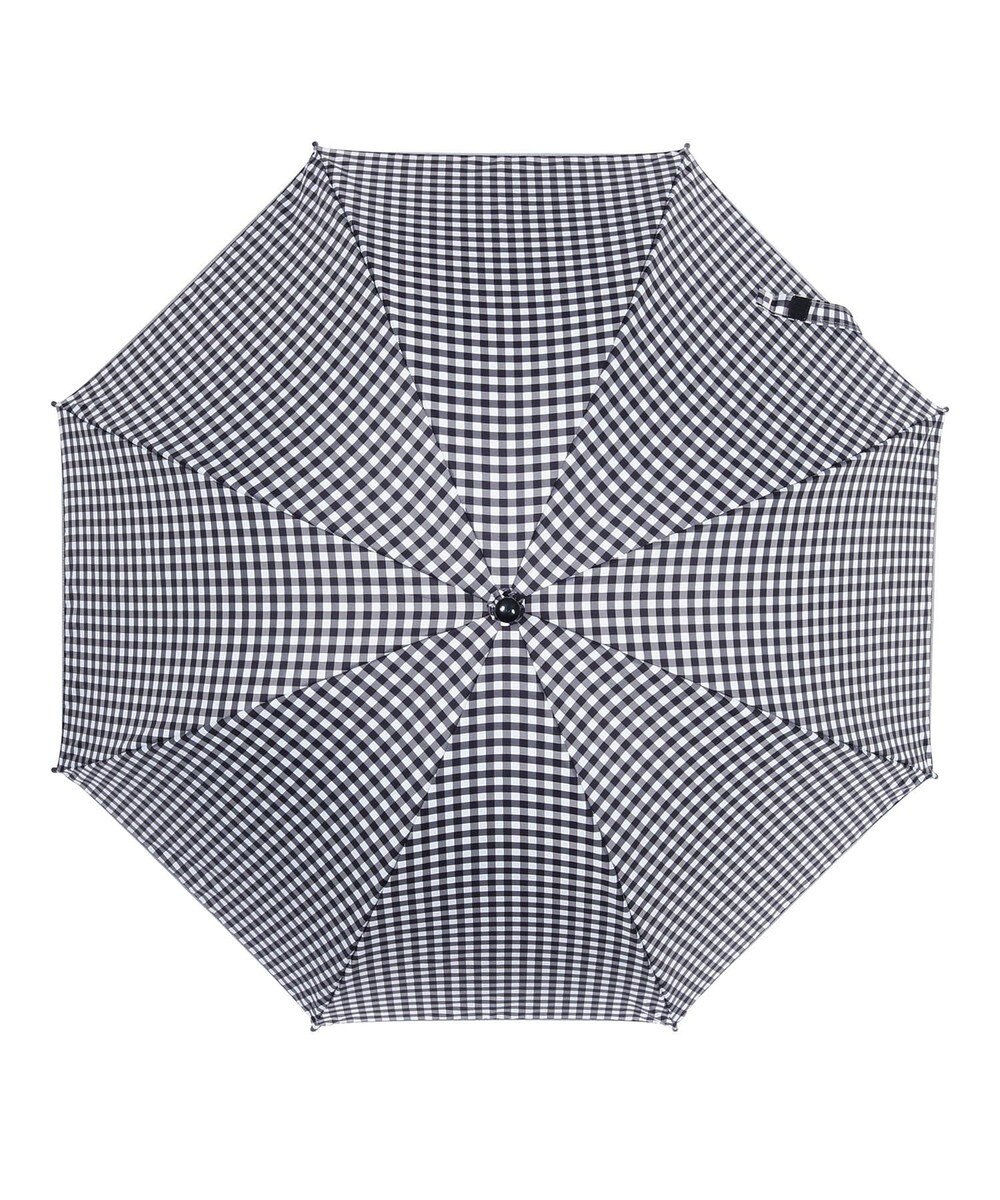 MOONBAT 【キッズ】晴雨兼用日傘 長傘 ギンガムチェック 裾リフレクター 50cm 遮光 遮熱 UV 