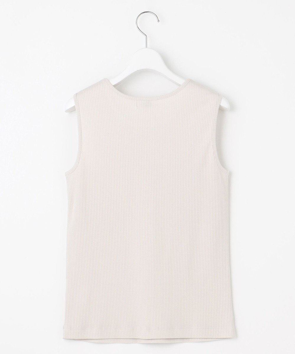 J.PRESS LADIES 【洗える】リブ ノースリーブ カットソー 