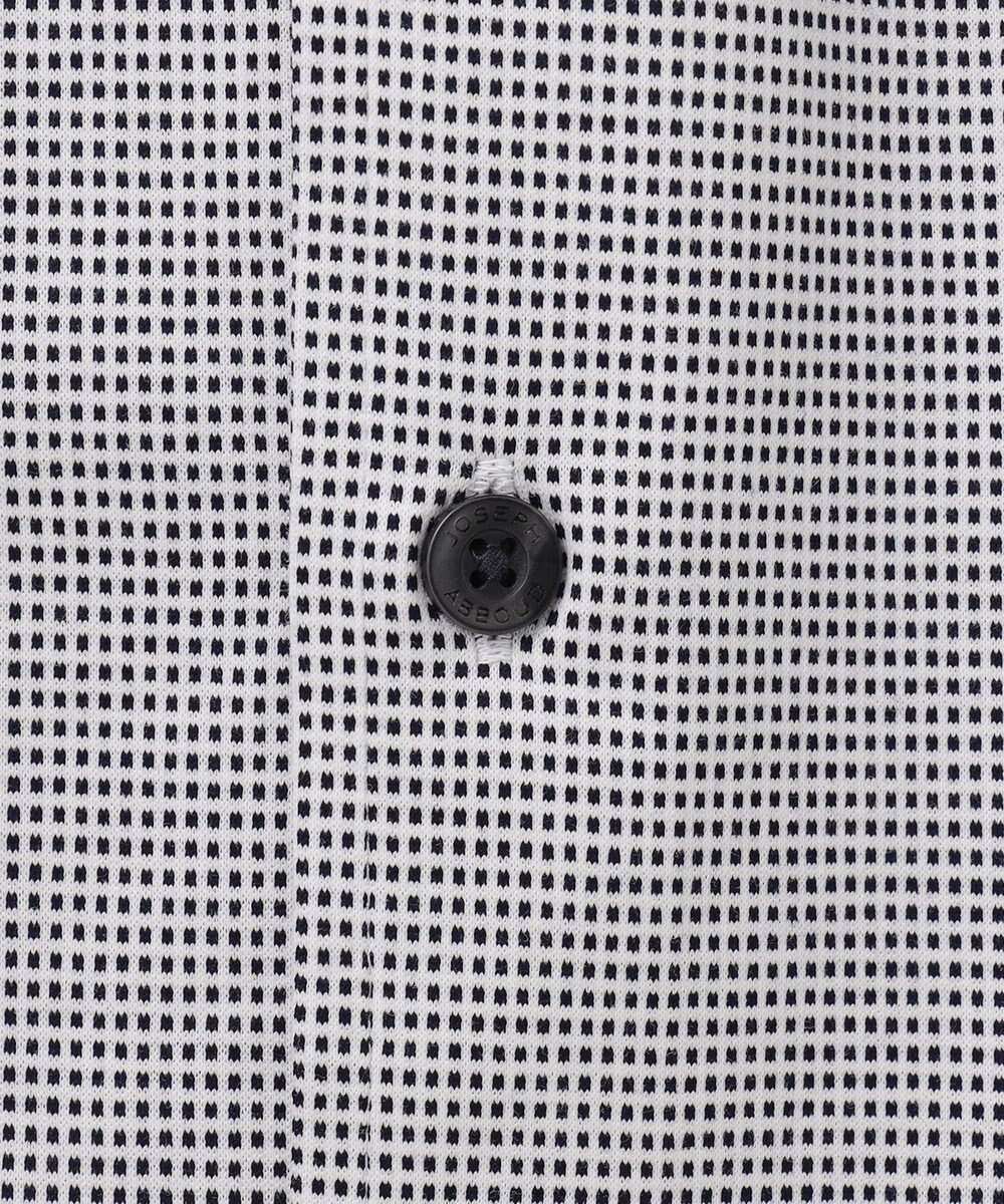 JOSEPH ABBOUD 【キングサイズ・快適な着心地/イージーケア】コンパクトジャージースクエアジャガート 半袖 シャツ 