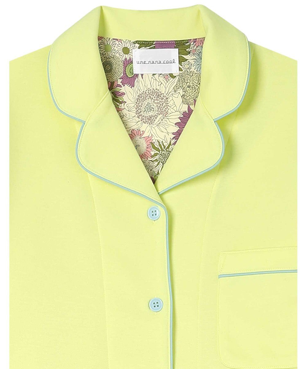 une nana cool 【綿混】ハイゲージダブルエアー 長袖開襟パジャマ MADE WITH LIBERTY FABRIC 