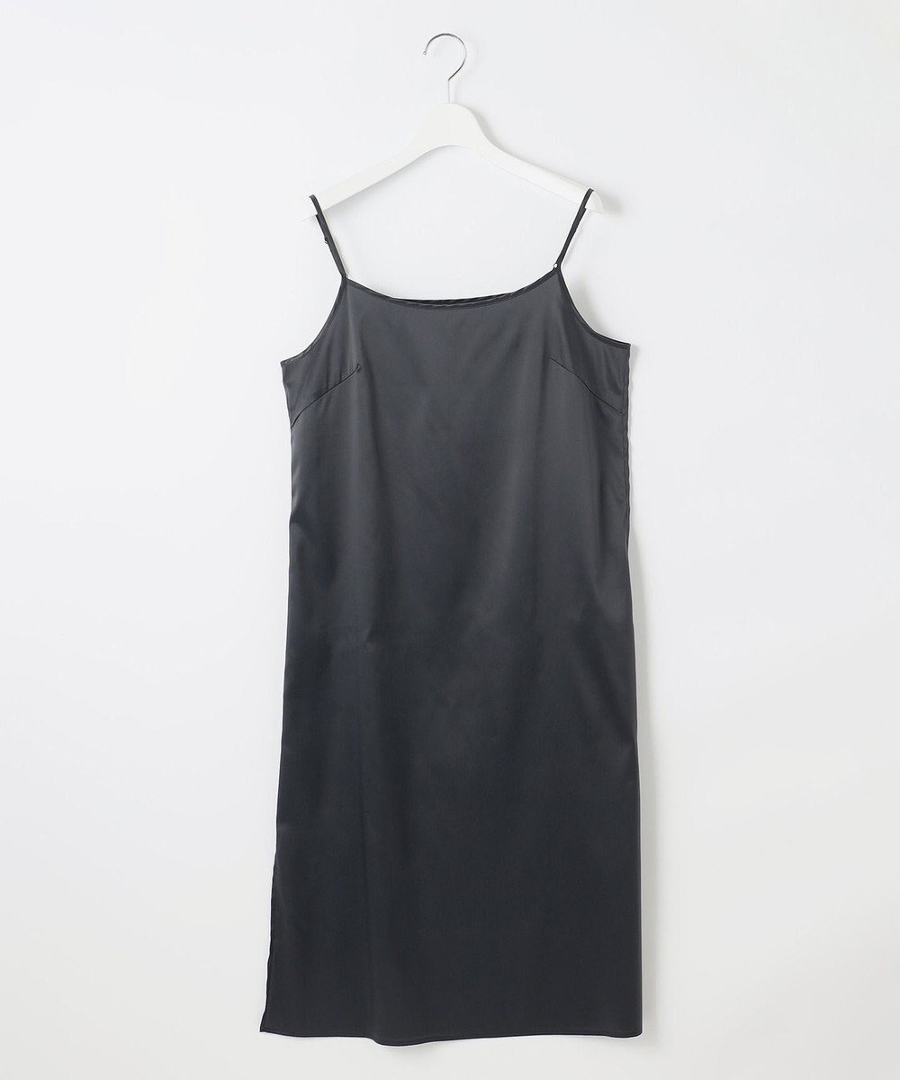 自由区 L 【17号サイズまで展開・カタログ掲載・UVカット・洗える】ウーステッドライク ワンピース 