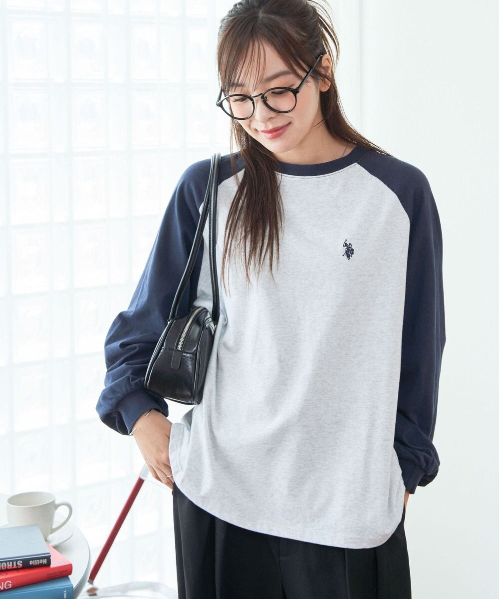 WEGO USPOLOだぼそでカラーロンT 