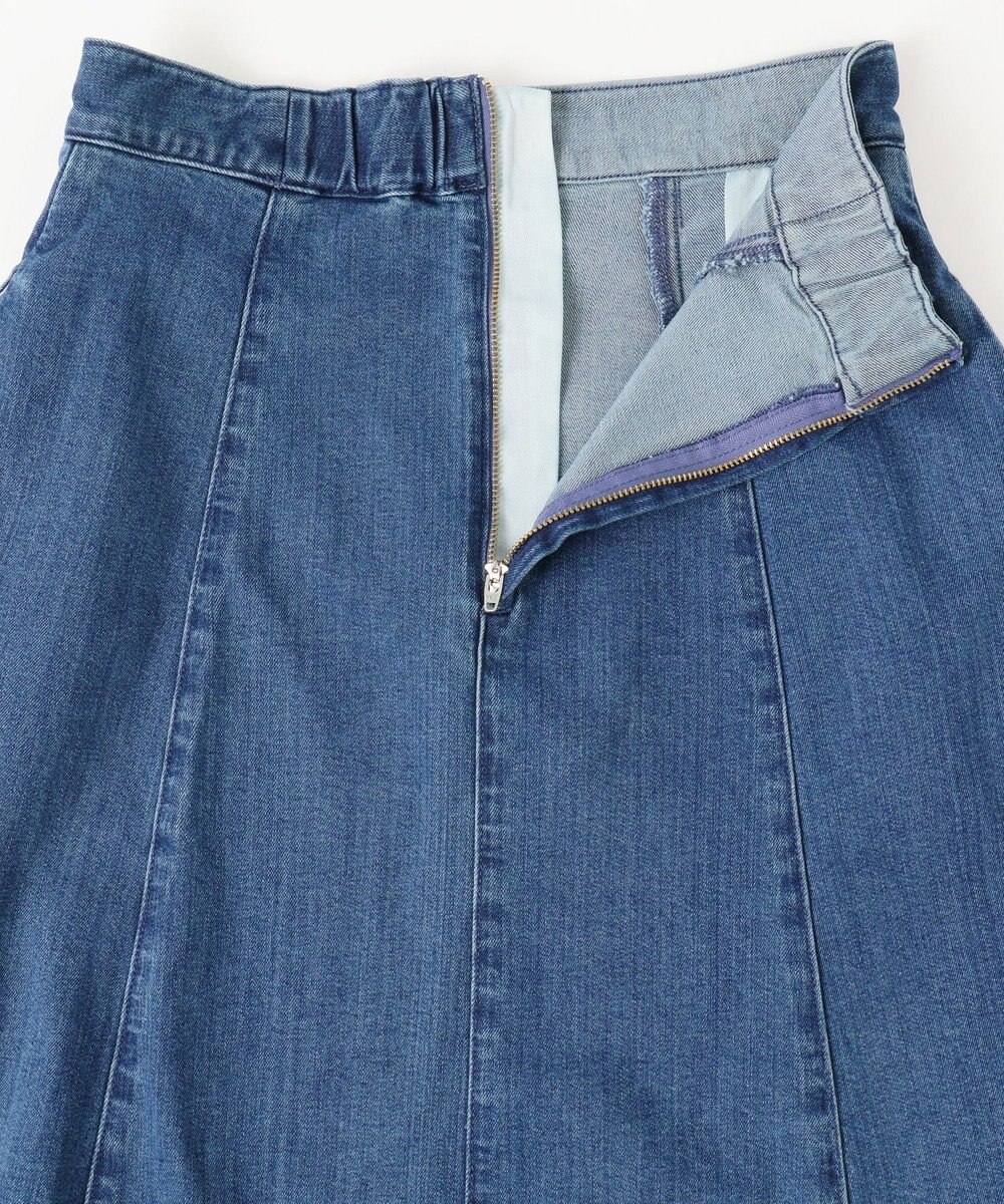 組曲 ライトデニム フレアスカート 