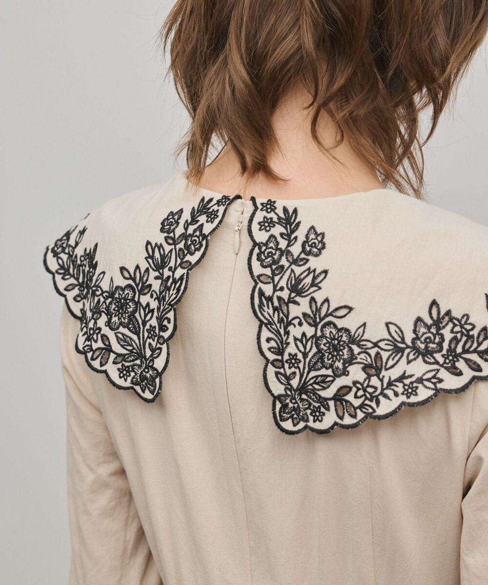 GRACE CONTINENTAL パターン刺繍ワンピース 