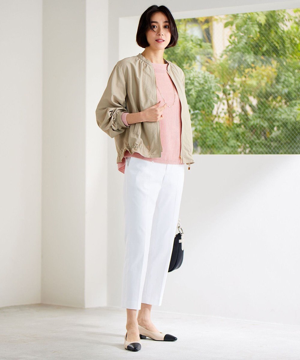 自由区 【撥水加工・UVケア・洗える】ライトグログラン ブルゾン 