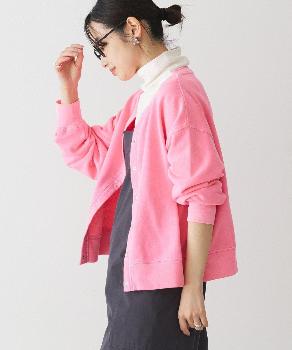 AMERICAN HOLIC ネオンカラーピグメント裏毛カーディガン 