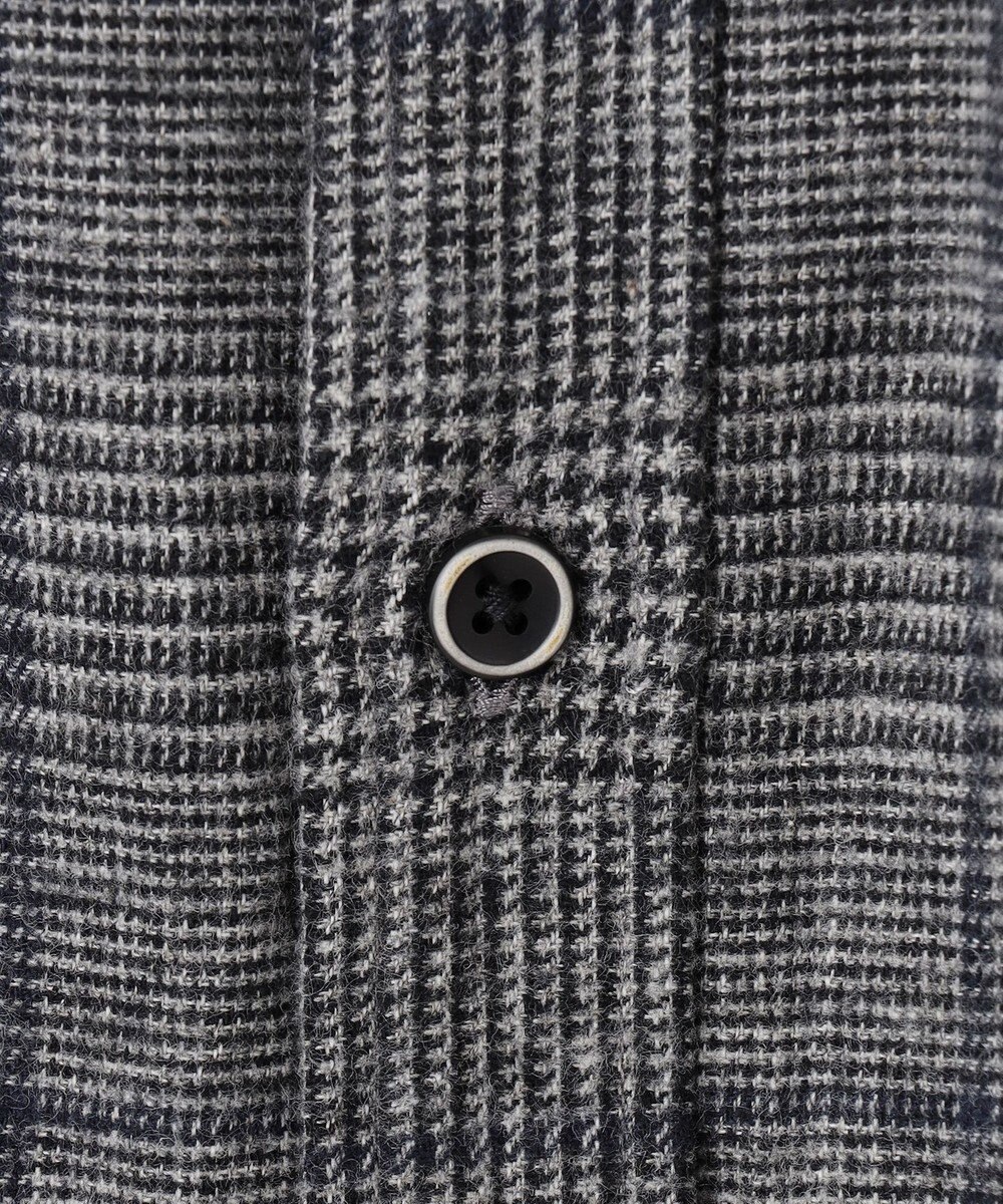 JOSEPH ABBOUD 【キングサイズ・柔らかな肌触り】 オーガニックラフィ グレンチェックシ ャツ 