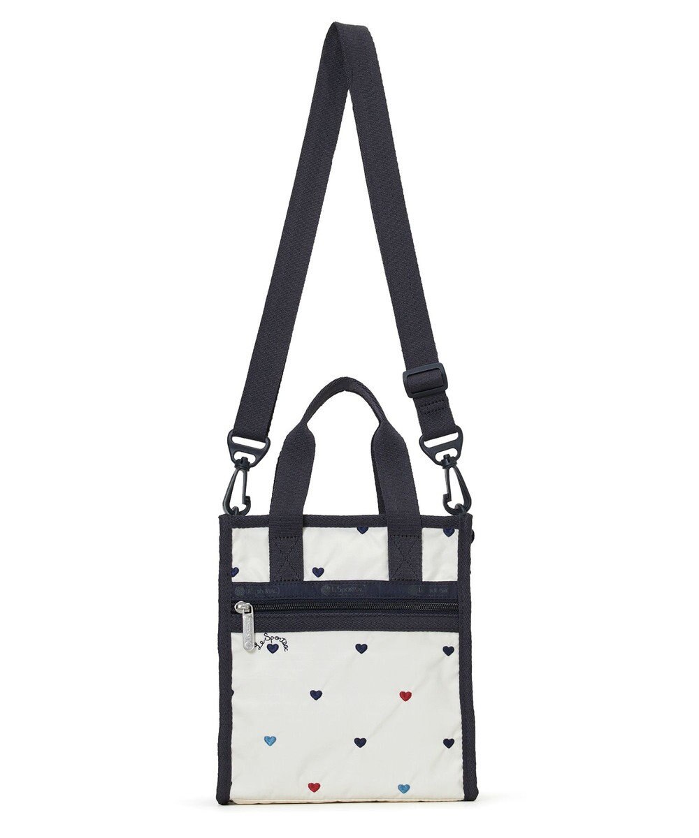 LeSportsac MINI N/S TOTE/トリコロールハートエンブロイダリー 