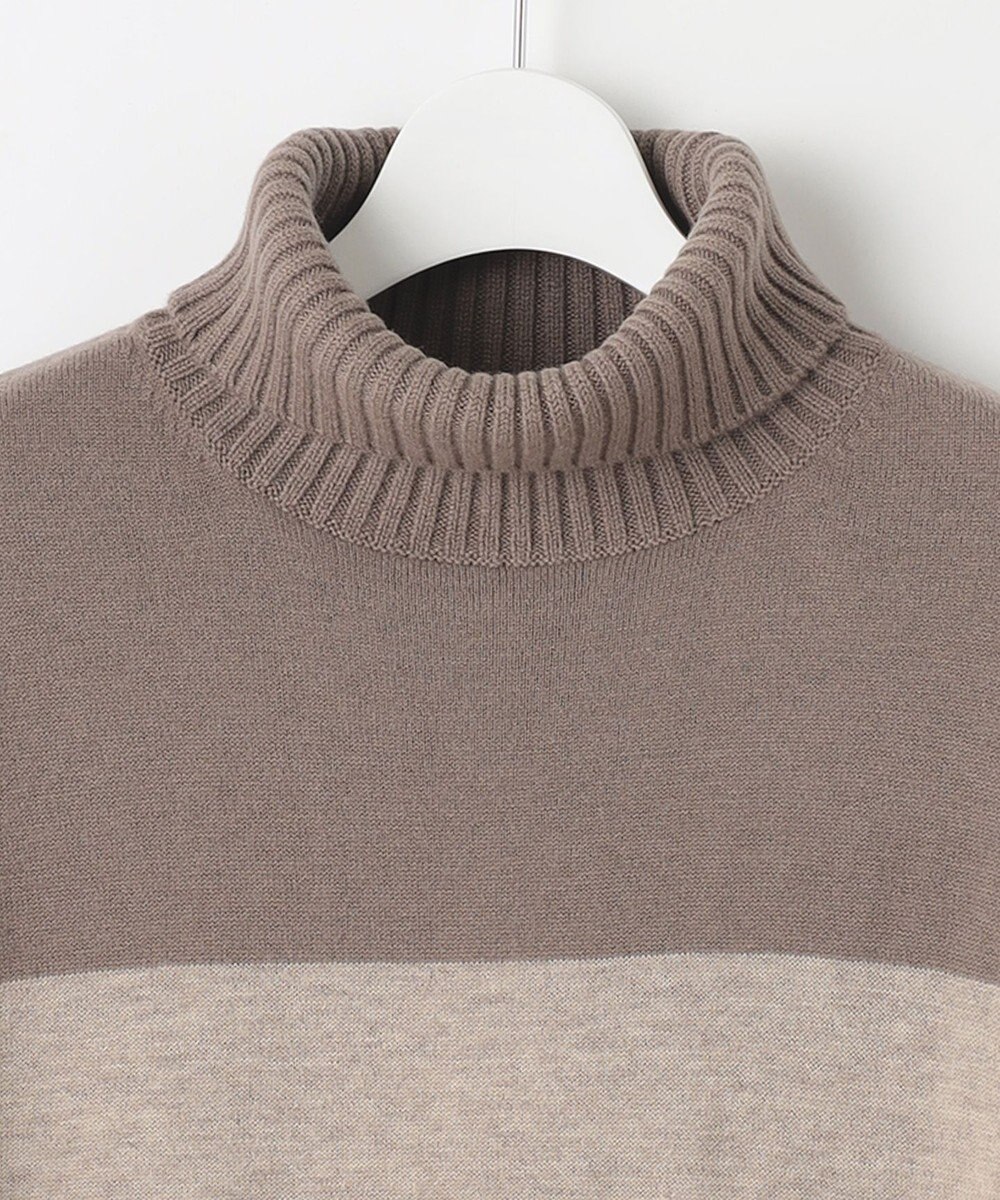 自由区 【洗える】セミウーステッドウール ニットワンピース 