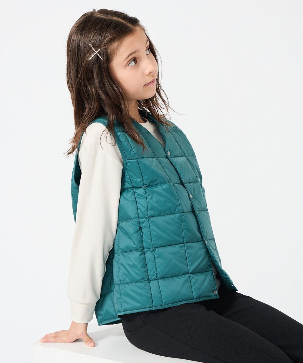 UNFILO 【120-150cm】TAION Vネック ダウンベスト(UNISEX) 