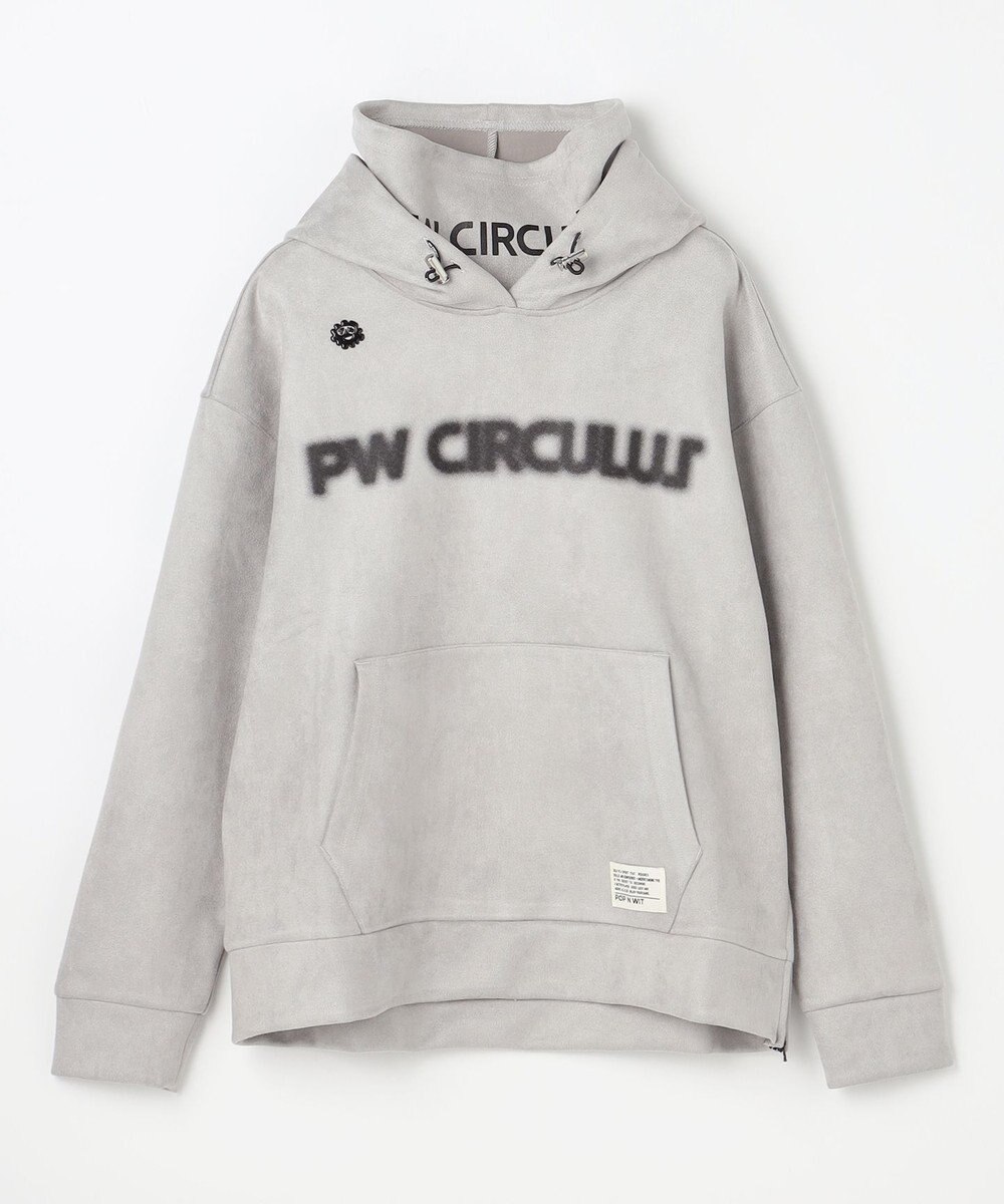 PW CIRCULUS 2025 NEW！【手洗い洗濯可】【WOMEN】キャットグラフィック スエードライク デタッチャブルフーディ ゴルフウェア レディース 