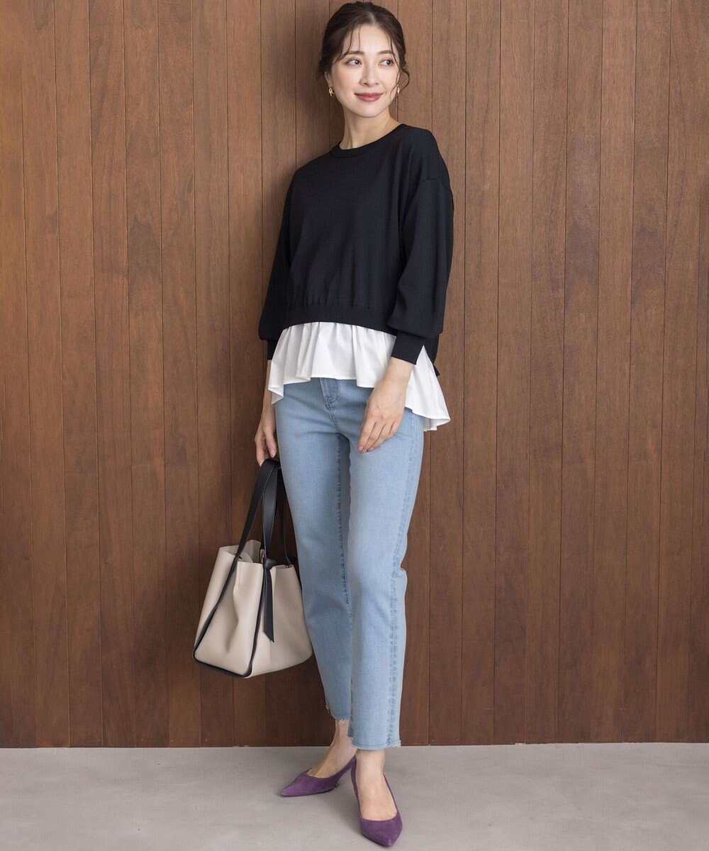 組曲 ストレッチクリアドッキング ニットプルオーバー 