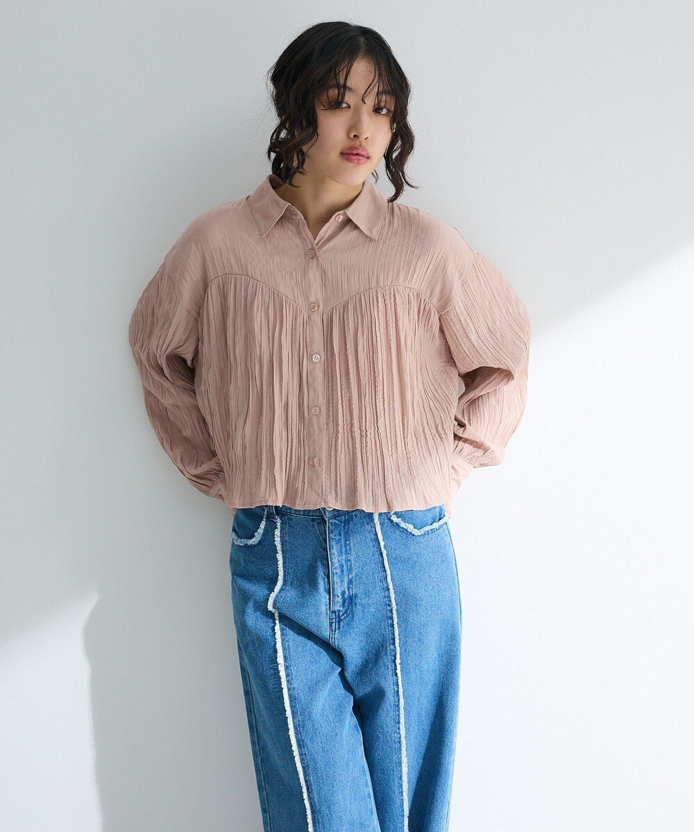 Green Parks ・ＳＵＧＡＲ　ＳＰＯＯＮ　ワッシャーキリカエブラウス 