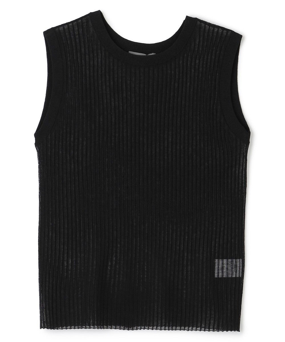 uncrave シアー リブ ノースリーブ ニット（uncrave STANDARD） 