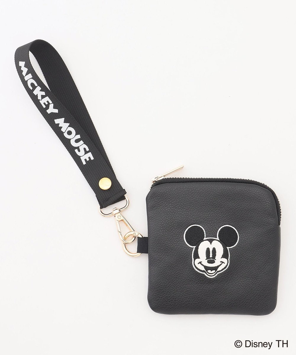 ANY 【ディズニー】ミッキーマウス／フェイクレザースクエアポーチ 