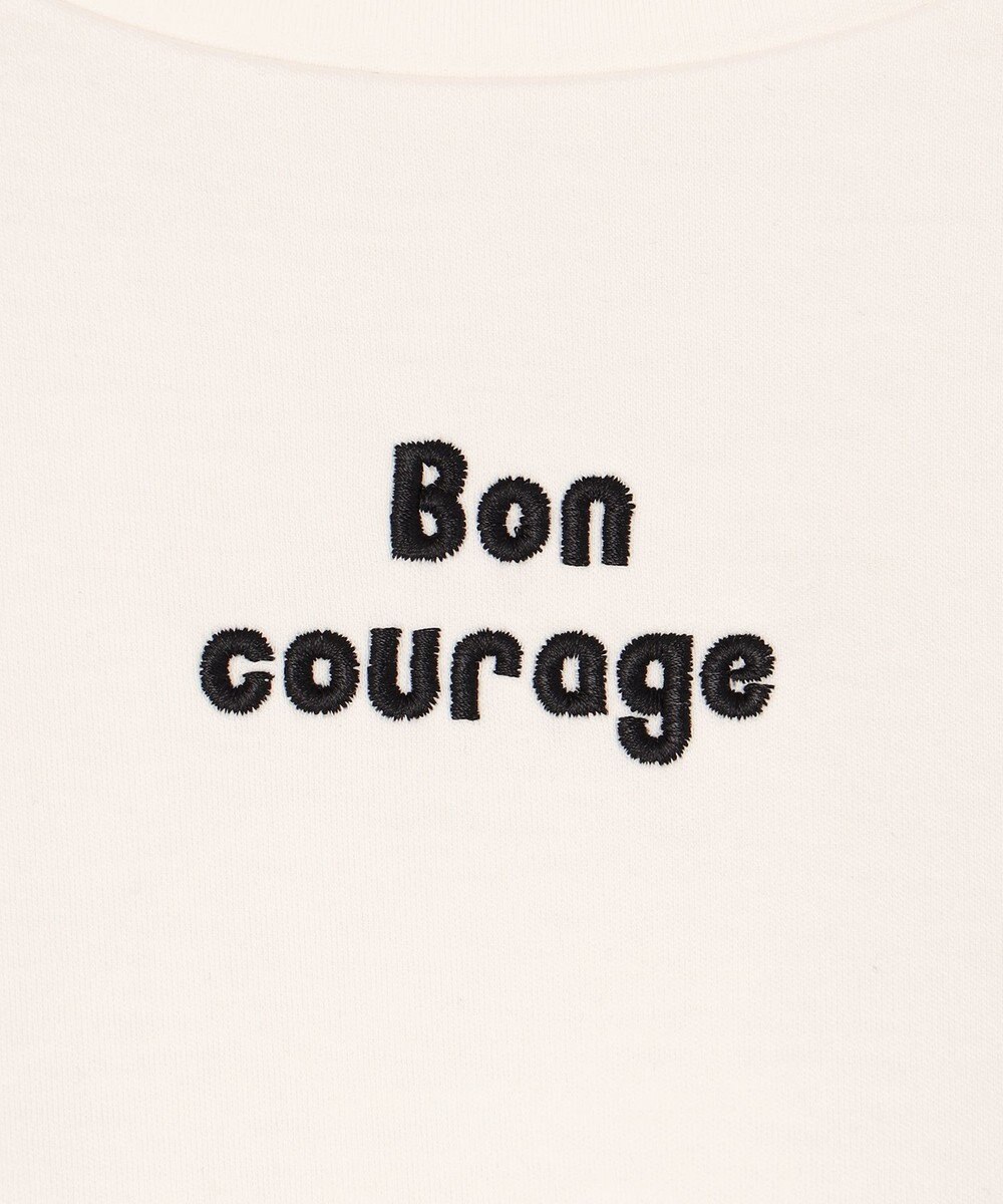 UNFILO BEAUTY FORM ロゴ刺繍フレンチスリーブTシャツ 