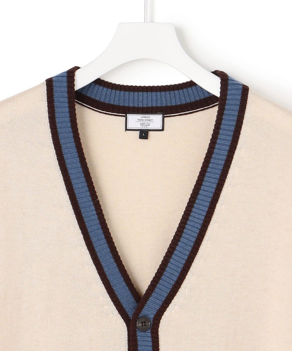 J.PRESS YORK STREET 【UNISEX】ハイゲージライン カーディガン 