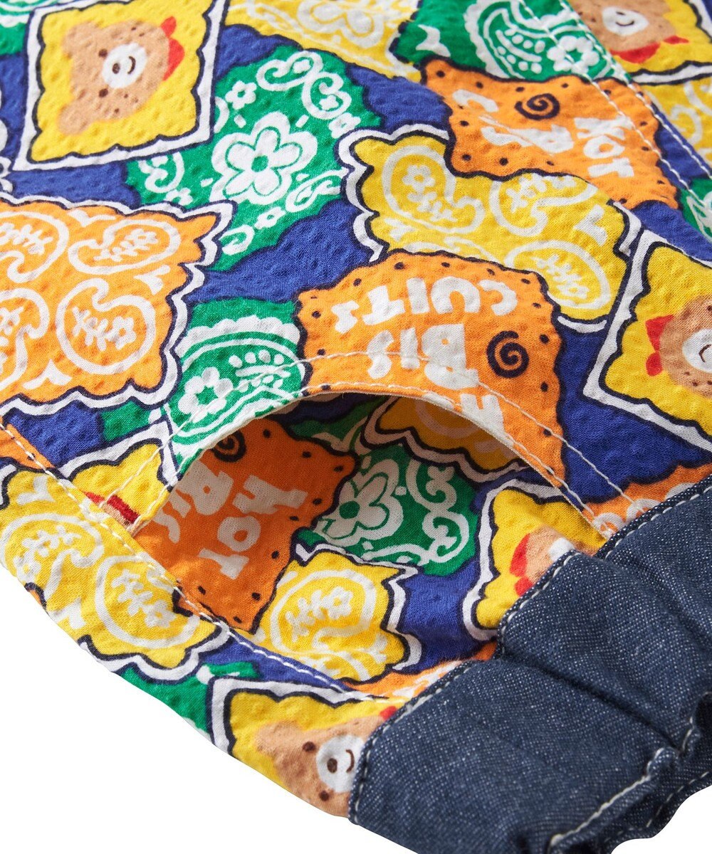 MIKI HOUSE HOT BISCUITS 【80-120cm】 バンダナ柄 6分丈ハーフパンツ 