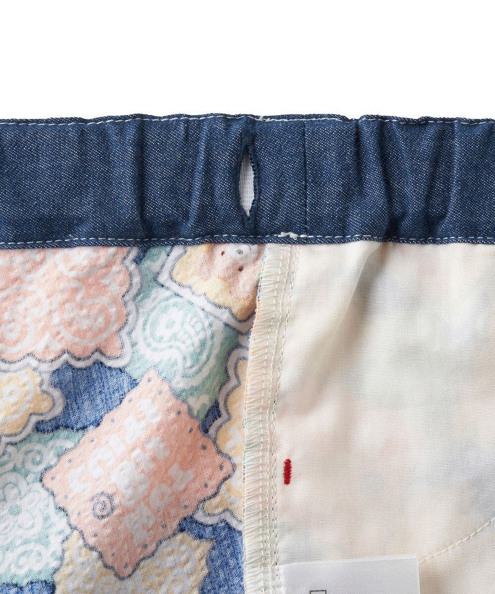 MIKI HOUSE HOT BISCUITS 【80-120cm】 バンダナ柄 6分丈ハーフパンツ 