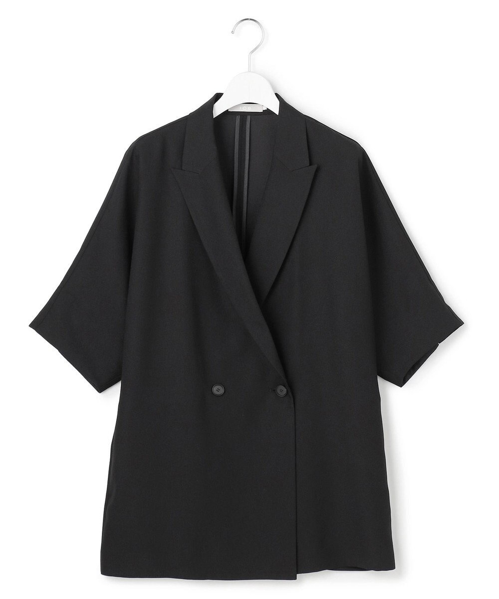 ICB 【先行予約】 FluidBackSatin ハーフスリーブジャケット 