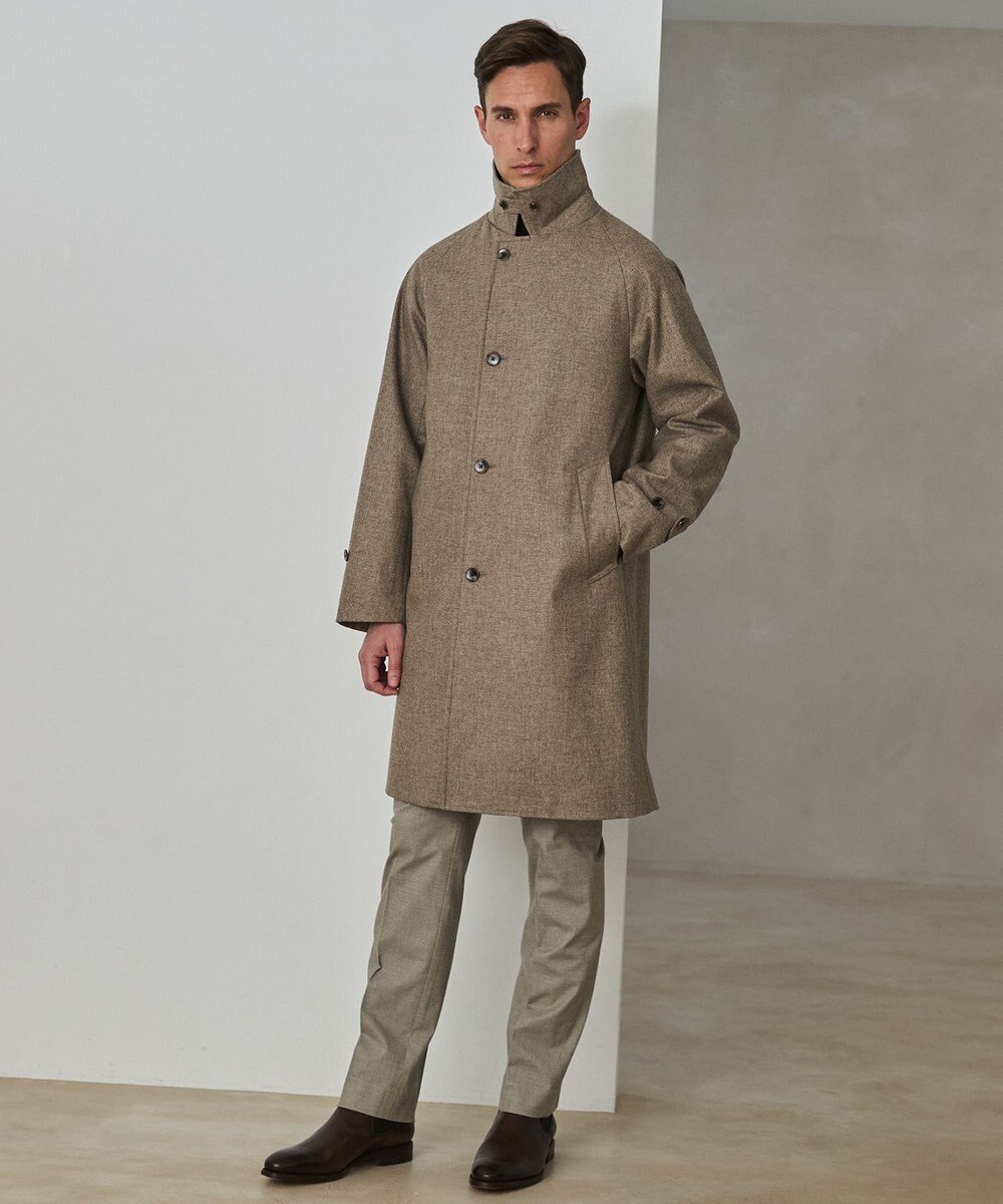 GOTAIRIKU 【薄中綿仕様】スーパーライトウエイトカシミヤブレンド ステンカラーコート 