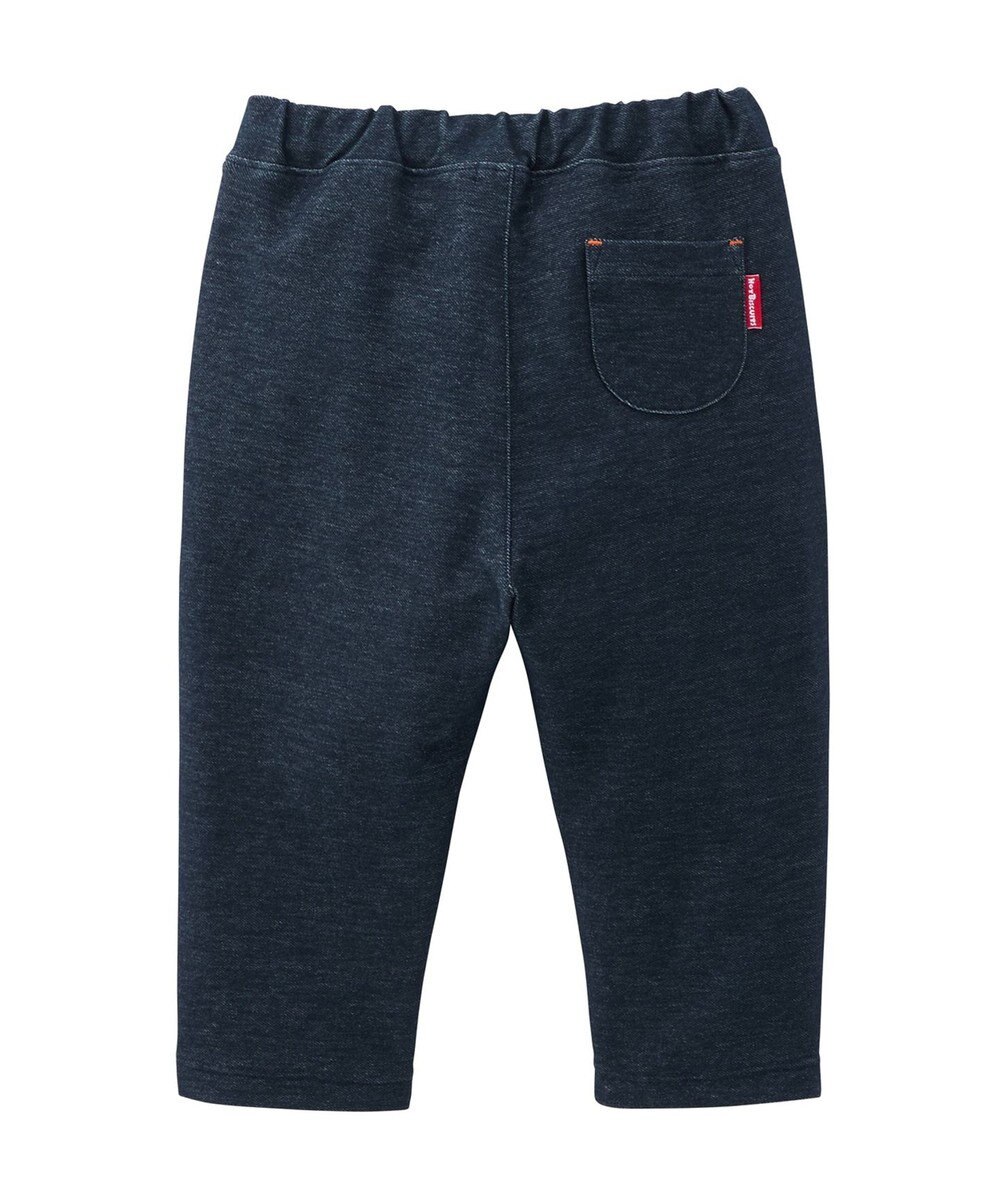 MIKI HOUSE HOT BISCUITS 【80-120cm】 パステルロゴ ストレッチパンツ 